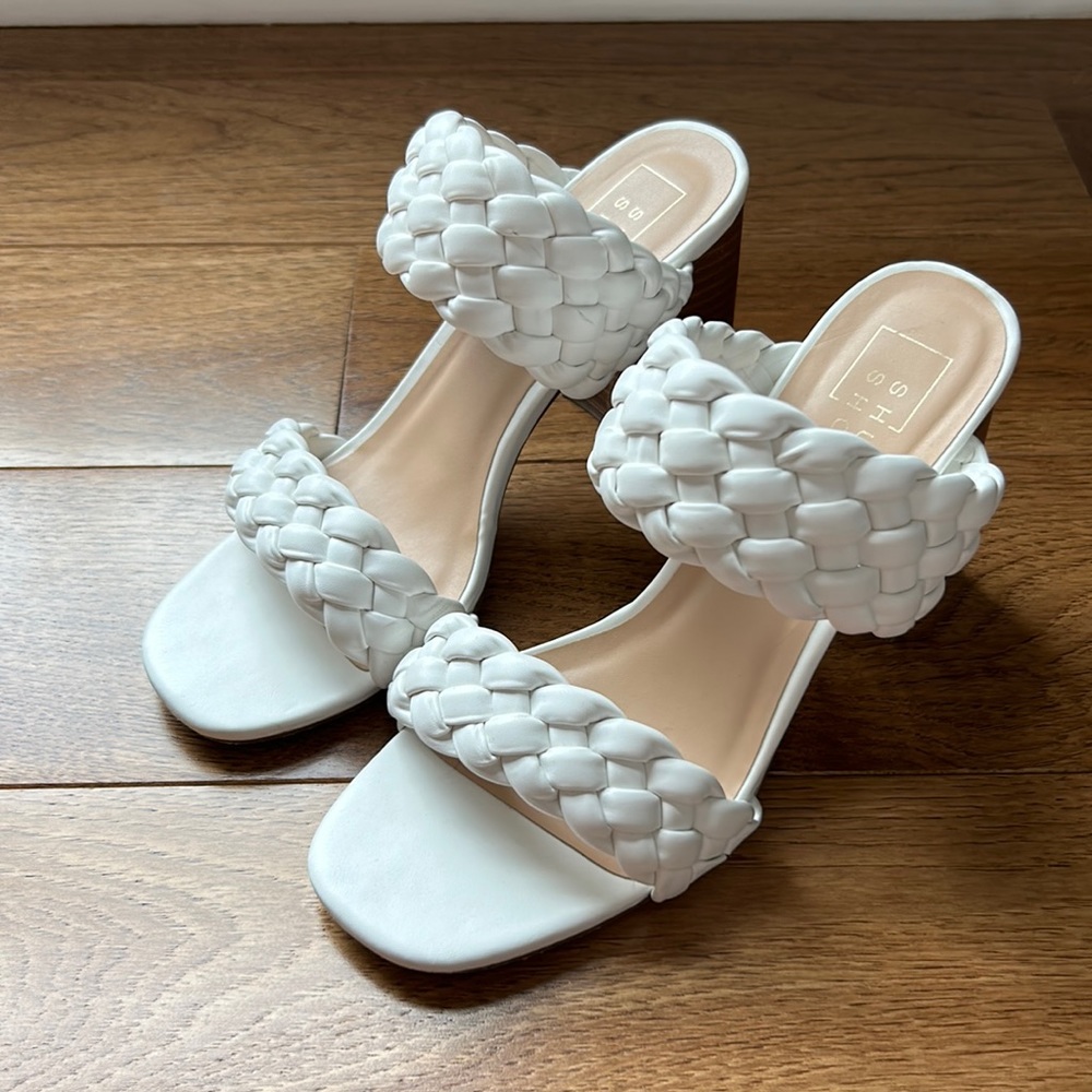 White ShuShop heeled sandals